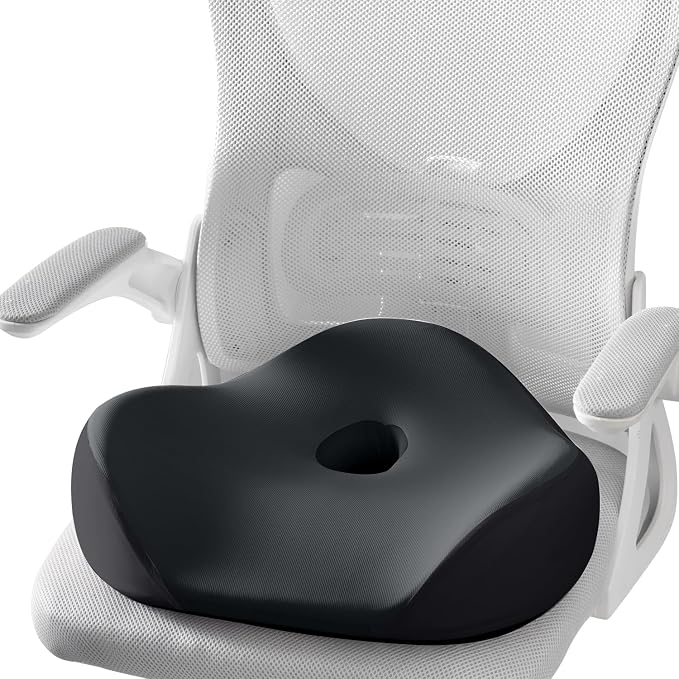 Memory Foam Seat Cushion for Car & Office, Extra Large Driver Seat Pad with Lumbar Support, Ergonomic Comfort for Long Driving, Desk Chair, Wheelchair, Truck by FLORICH
