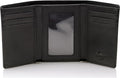 Stealth Mode Trifold Leather Wallet for Men with RFID Blocking | Black Crunch Top Grain Napa Leather, 9 Card Slots, ID Window, Gift Box – Gift for Dad, Husband, or Son by StealthModeWallets