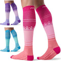 FITRELL 3 Pairs Compression Socks for Women and Men 20-30mmHg-Circulation Support Socks by FITRELL