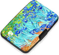 Mayski Credit Card Holder for Women RFID Blocking Wallet, Floral Art | Card Wallets for Women Small Mini Business Metal Accordion Aluminum Alloy Hard Case for Men by SLIMELEGANCEPERSONIFIED