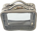 JAZD Clear Makeup Bag Toiletry Bag for Women Cosmetic Case Large Capacity Travel Make Up Bag Organizer Transparent Storage Compartment TSA Approved by JAZD