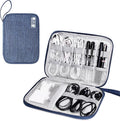 SELLYFELLY Travel Electronics Organizer Portable Cable Organizer Bag for Storage Electronic Accessories Case for Cord,Phone,Charger,Flash Drive (Navy Blue) by SELLYFELLY