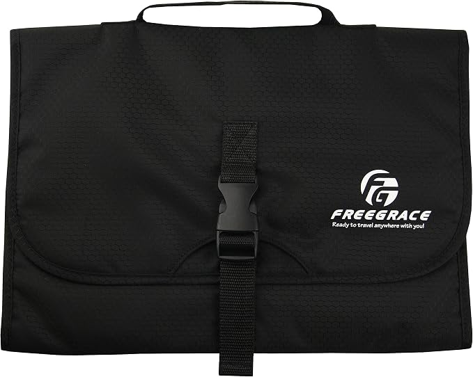 Freegrace Premium Hanging Toiletry Bag for Travel - Cosmetic, Jewelry, Toiletry, Makeup & Accessory Storage Organizer Bag, Large Size for Women & Men - Image 2