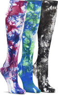 Nurse Mates 3 Pack Women's Compression Socks | 12-14 mm/Hg | Reduce Swelling | Improve Circulation | One Size | 3 Pair by Nurse+Mates