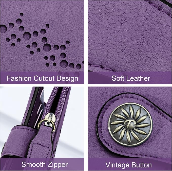 Tipmile Small Wallet for Women Bifold RFID Blocking Card Holder Leather Wallets with Zipper Coin Pocket - Image 5