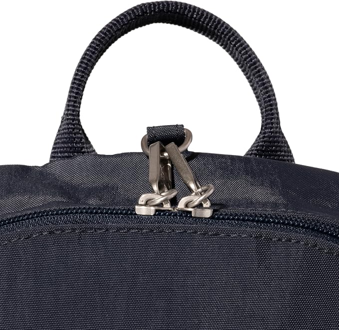 Baggallini Securtex® Anti-theft Vacation Travel Backpack 10x13 Slash-Resistant Nylon Daypack w/RFID, French Navy - Image 10