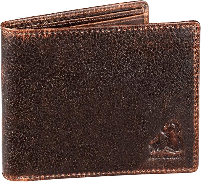 BULL GUARD RFID Blocking Bifold Wallets for Men with 2 ID Windows and 10 Credit Cards Slots Premium Security Full Grain Leather High Capacity Credit Card Wallet - Image 7