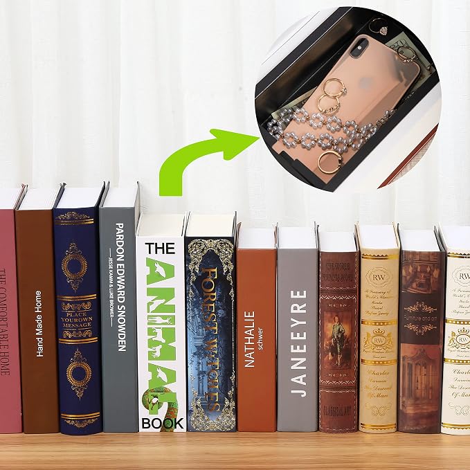 Diversion Book Safe with Combination Lock, Secret Hidden Storage Box, Wild Life Encyclopedia Design with Real Paper Pages, 9.3''x6.0''x2.3'', Sturdy Metal Interior, Discreet Security Organizer - Image 3