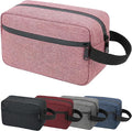 DSYSC Travel Toiletry Bag for Women & Men, Small Makeup Bag | Water-Resistant Cosmetic Bag, Cosmetic Pouch, Traveling Dopp Kit, Travel Essentials Accessories, Pink by DSYSC