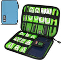 Electronics Organizer,Travel Cord Organizer Pouch,Cable Organizer Bags | Travel Electronic Accessories Storage Case for Cables, Cords, Charger, Phone (Blue) by Miavers