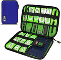 Electronics Organizer,Travel Cord Organizer Pouch,Cable Organizer Bags | Travel Electronic Accessories Storage Case for Cables, Cords, Charger, Phone (Navy Blue) by Miavers