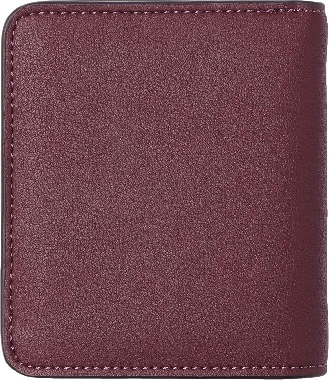 Toughergun Women’s Small Slim Leather Wallet with RFID Protection, Compact Bifold Mini Purse with Clear ID Window - Image 4