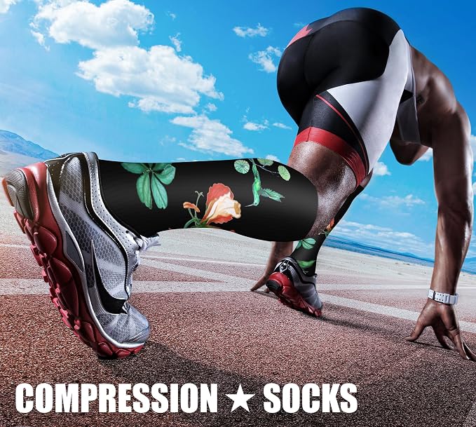 CHARMKING Compression Socks for Women & Men Circulation (3 Pairs) 15-20 mmHg is Best Support for Athletic Running Cycling - Image 3