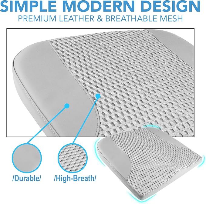 Lofty Aim Car Seat Cushion, Car Seat Pillow, Automotive Cushion | Memory Foam Car Seat Cushion for Long Driving, Butt Pillow for Pain Relief, Driver Seat Cushion for Car, Truck, Office, Gray - Image 8