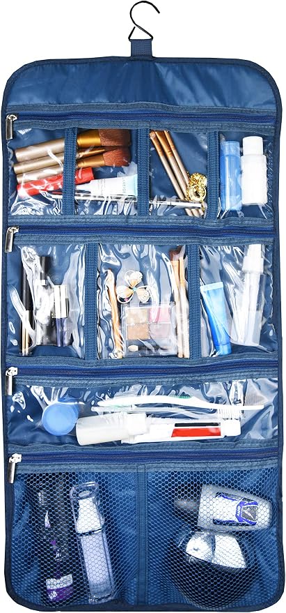 Freegrace Premium Hanging Toiletry Bag for Travel - Cosmetic, Jewelry, Toiletry, Makeup & Accessory Storage Organizer Bag, Large Size for Women & Men - Image 2