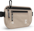 Money Belt for Secure Travel - RFID Blocking Slim Passport Holder - Hidden Waist Pouch for Cash, Credit Cards, Documents - Concealable Under Clothes, Water-Resistant Slim Fanny Pack for Men and Women by ZeroGrid