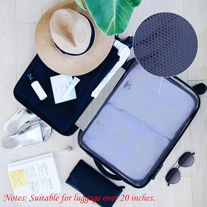 Packing Cubes Set, 2 Pcs Packing Organizers Set for Suitcases (Navy blue) - Image 4