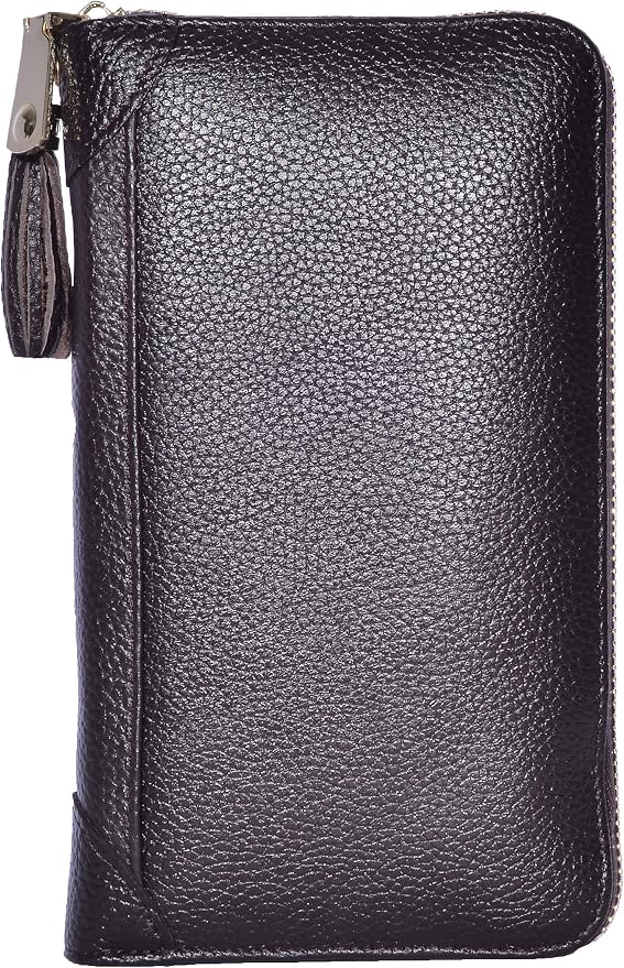 Easyoulife Credit Card Holder Wallet Womens Zipper Leather Case Purse RFID Blocking - Image 2