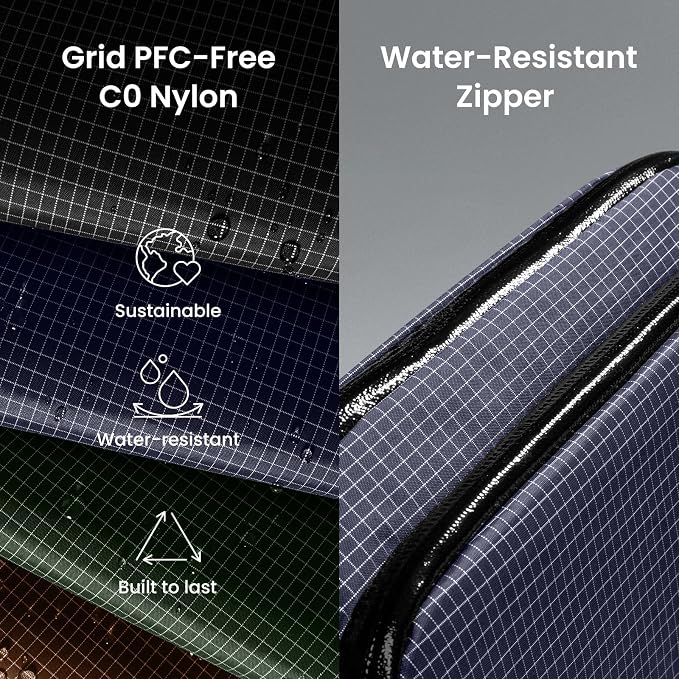 tomtoc Electronic Organizer Travel Case Performance, Dual Compartment Bag | Water Resistant Cable Organization Storage for Charger, Cord, Phone, Hard Drive, Power Bank, Accessories Travel Essentials - Image 2