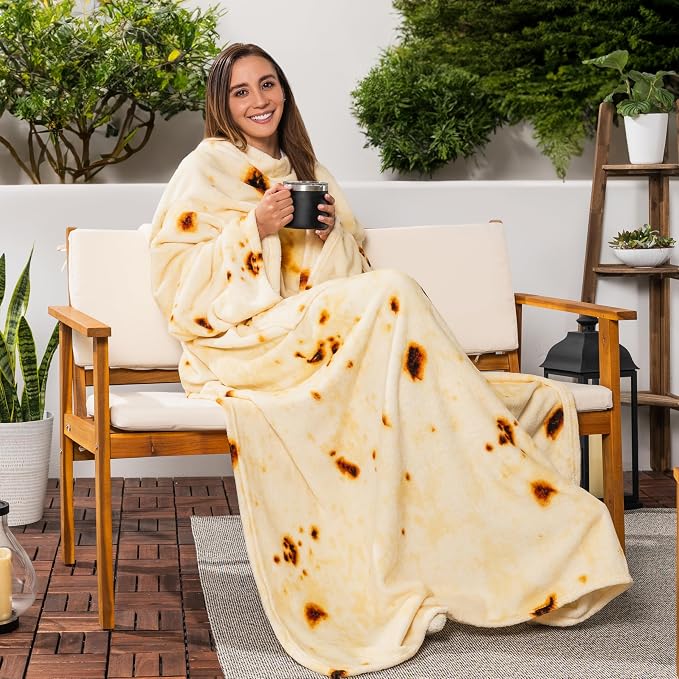 PAVILIA Wearable Blanket with Sleeves for Adult Women Men, Cozy Fleece Warm Wrap Throw with Arms, Gifts for Christmas, Wife - Image 4