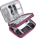 SELLYFELLY Electronic Bag Travel Cable Accessories Bag Waterproof Double Layer Electronics Organizer Portable Storage Case for Cable, Cord, Charger, Phone, Adapter, Power Bank, Kindle, Hard Drives by SELLYFELLY