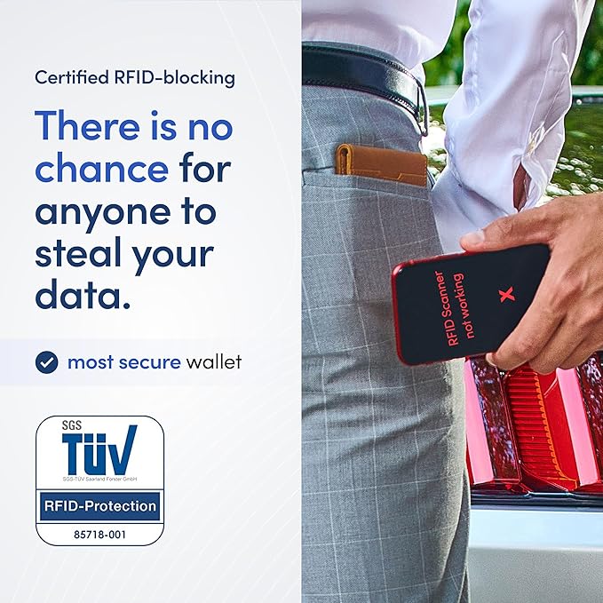 TRAVANDO Mens Wallet with Money Clip AUSTIN RFID Blocking Bifold Credit Card Holder for Men with Gift Box - Image 4