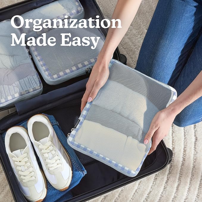 Vandel Space-Saving Compression Packing Cubes for Women 6-Pack Compressible | TSA-Approved Carry On Suit Case Organizer, Durable Luggage Packing Cubes for Travel Compression, Organizer Bags for Luggage - Image 4