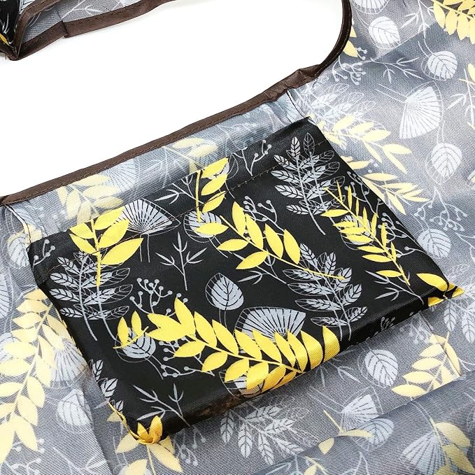 allydrew Large Foldable Tote Nylon Reusable Grocery Bags - Image 4
