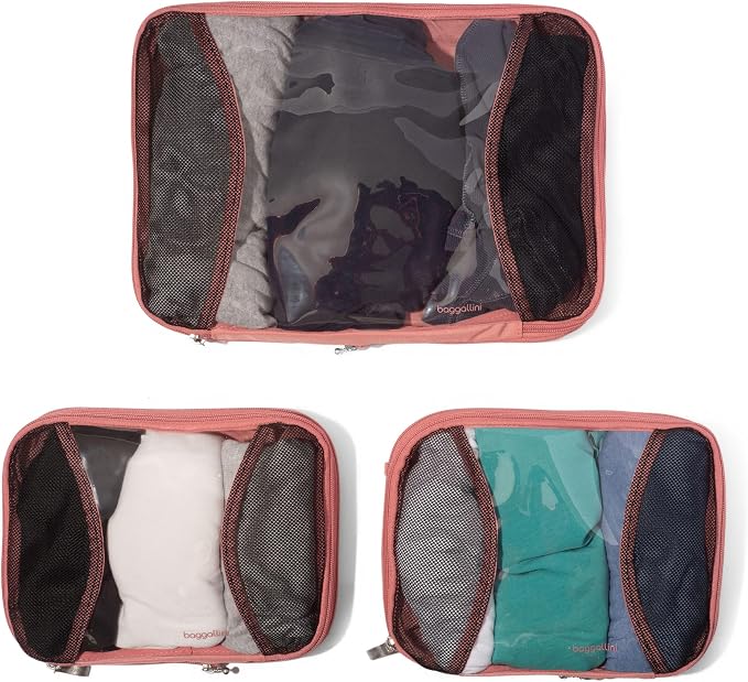 Baggallini Compression Cube 3-piece set - Lightweight Compression Packing Cubes for Travel - Image 5