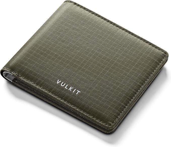 VULKIT Lite Wallet, RFID Blocking Bifold Wallets, Minimalist, Water-repellent & Wear-resistant by VULKIT