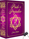 Pride and Prejudice Book Safe with Real Pages, Key Lock Metal Secret Box | Hidden safe box and hollow storage compartment for cash money. Decorative book box stash case for passport savings. by Ulixu