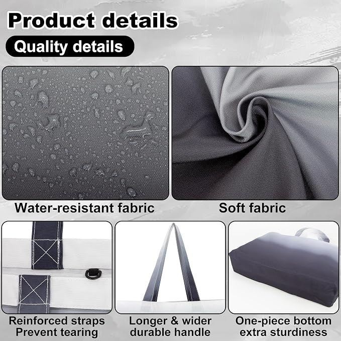 HOLYLUCK Tote Bag with a Detachable Small Bag, Foldable Reusable Grocery Bags 20L Shopping Bag - Image 5