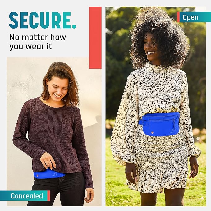 Alpha Keeper Money Belt for Travel Hidden Under Clothes – RFID Blocking Passport Holder & Slim Waist Wallet Pouch for Women & Men, Anti-Theft Travel Accessories - Image 3