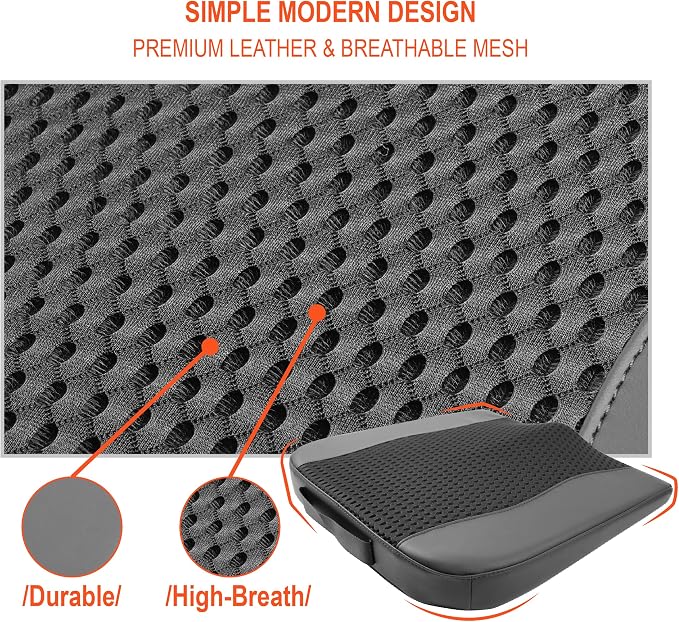 Lofty Aim Car Seat Cushion, Memory Foam Car Seat Cushions for Long Driving | Comfy Car Seat Pillow for Pain Relief, Driver Seat Cushion Adds Height, Butt Cushion for Car, Office Chair, 4D Mesh Black - Image 8