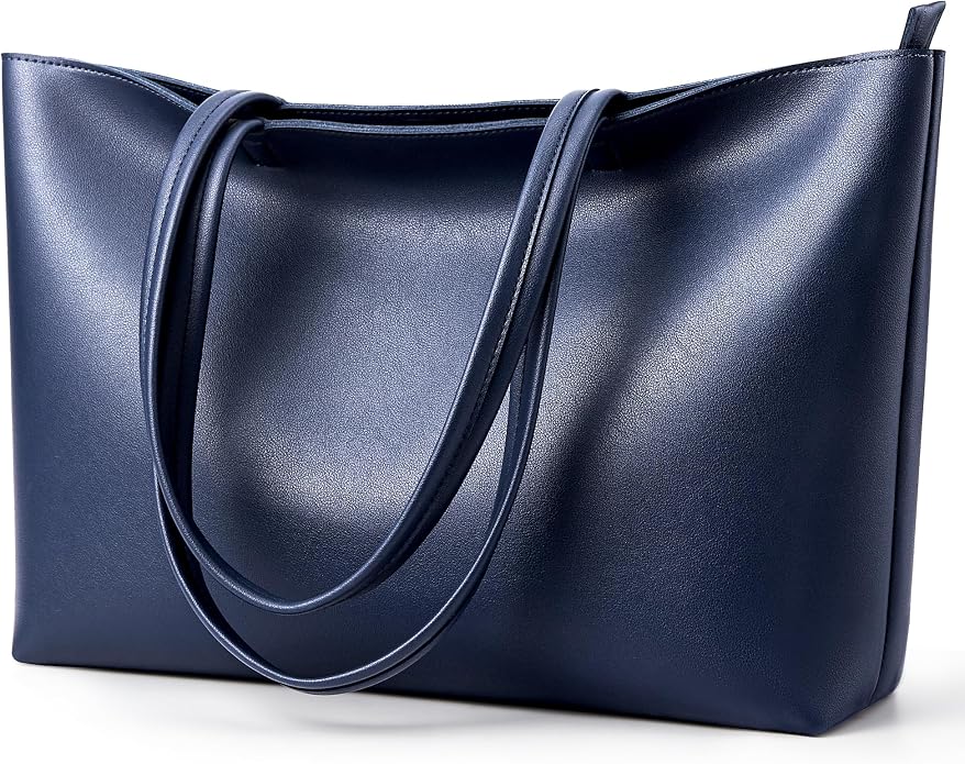 KALIDI Tote Bag Zipper Shoulder Bag Vegan Leather Purses Satchel for Women | Large Casual Handbag for Work Commuting Dating College Everyday by KALIDIFANCYFOREST