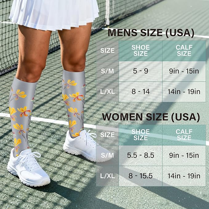 Acture 6 Pack Compression Socks for Women and Men - Knee High for Medical, Running, Nurses, Travel - Image 3