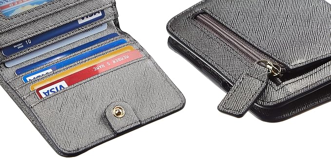 Toughergun Women’s Small Slim Leather Wallet with RFID Protection, Compact Bifold Mini Purse with Clear ID Window - Image 7
