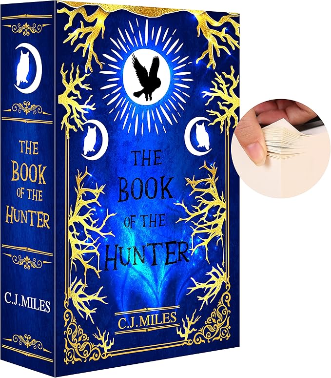 Hunter Real Pages Book Safe with Key Lock, Hidden Lock Box for Money, Portable Metal Safe by Ulixu