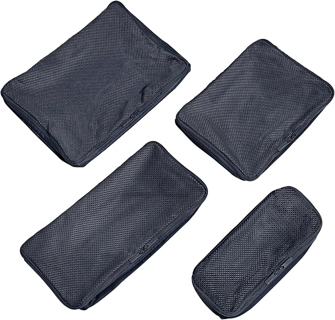 Away Insider Packing Cubes Set of 4, Lightweight Travel Luggage Organizers | 4-Piece Packing Cube Set for Suitcases, Carry-On Bags & Luggage, Lightweight Travel Organizers for Packing, Navy Blue - Image 5
