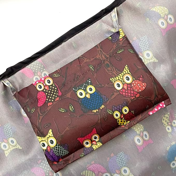 allydrew Large Foldable Tote Nylon Reusable Grocery Bags - Image 4