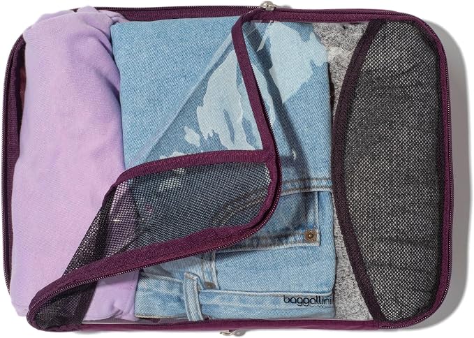Baggallini Compression Cube 3-piece set - Lightweight Compression Packing Cubes for Travel - Image 7