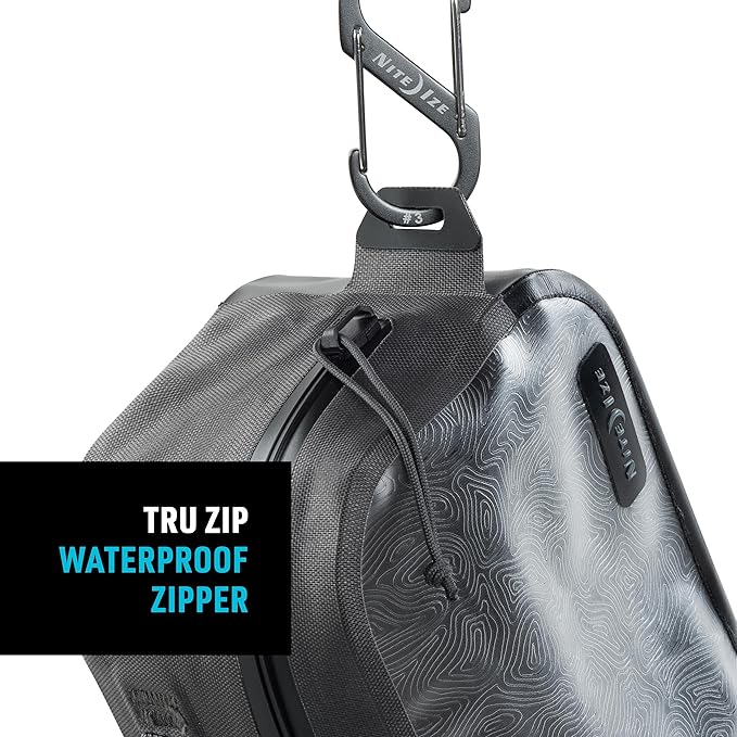Nite Ize RunOff Waterproof Packing Cube - Waterproof Packing Cube for Travel - Dry Travel Bag with Compression - Charcoal, Small - Image 3