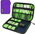 Electronics Organizer,Travel Cord Organizer Pouch,Cable Organizer Bags | Travel Electronic Accessories Storage Case for Cables, Cords, Charger, Phone (Purple) by Miavers