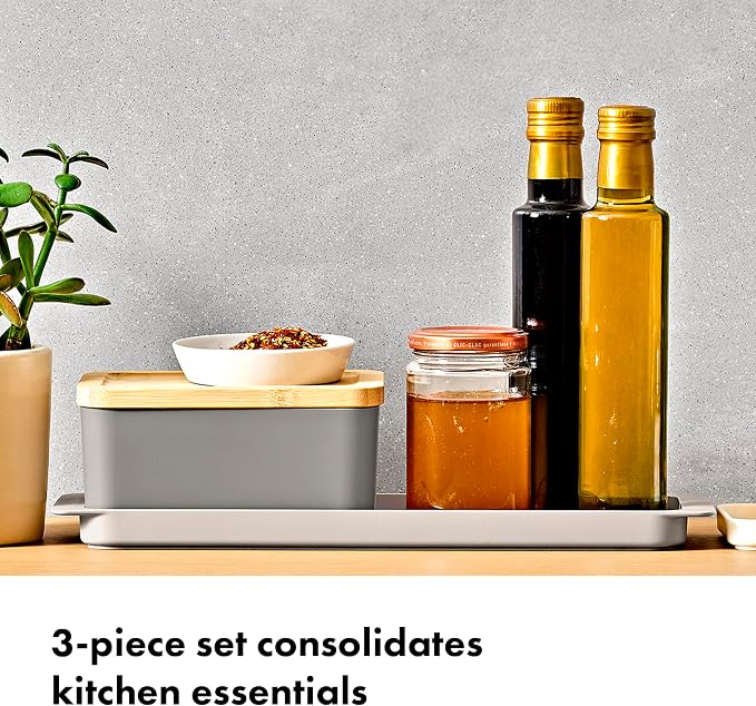 OXO 3-Piece Countertop Organizer Set, Kitchen Countertop Organizer - Image 2
