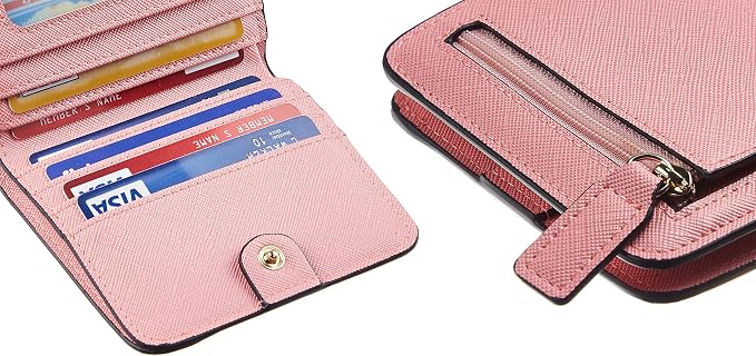 Toughergun Women’s Small Slim Leather Wallet with RFID Protection, Compact Bifold Mini Purse with Clear ID Window - Image 7