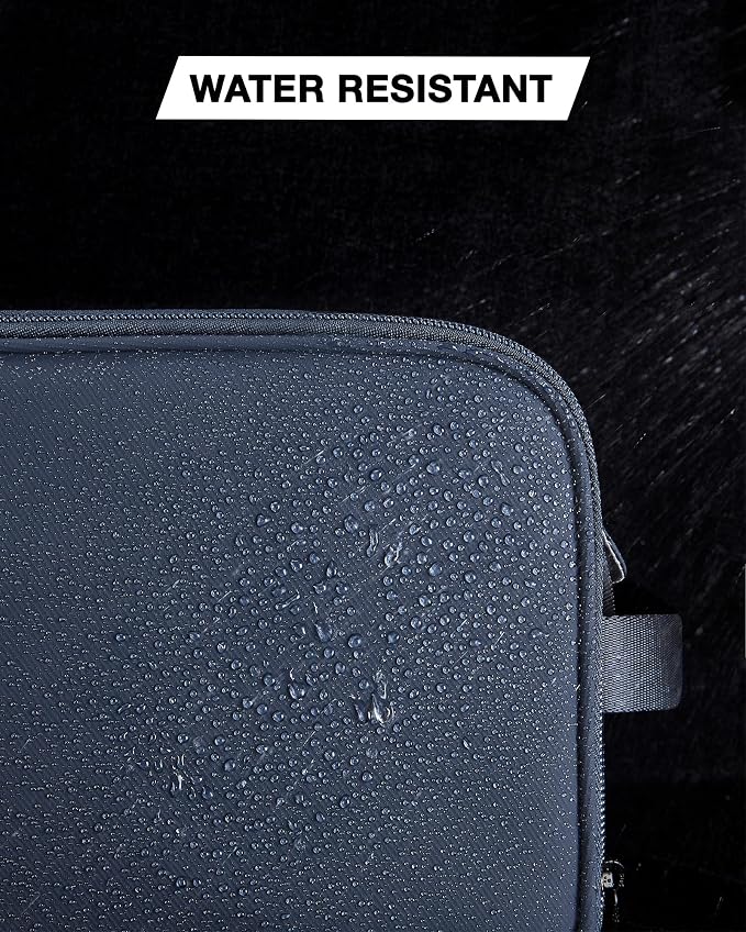 BAGSMART Toiletry Bag for Men, Travel Toiletry Organizer Dopp Kit Water-resistant Shaving Bag for Toiletries Accessories, Door Room Essentials,Navy Blue-large - Image 6