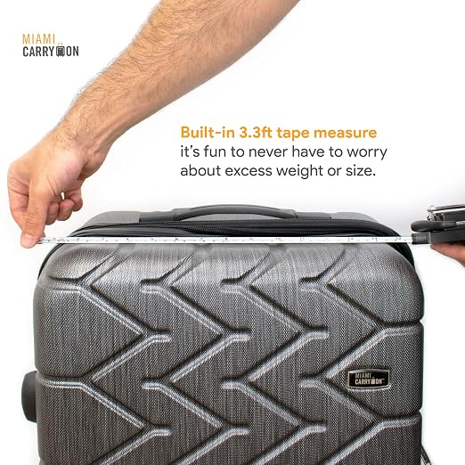Mechanical Luggage Scale with Tape Measure, Up to 80 Pounds (Orange) - Image 6