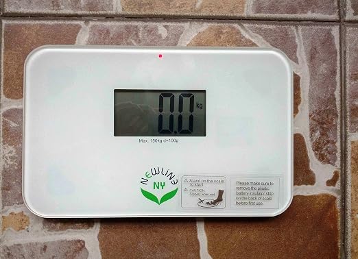 NewlineNY Auto Step On Super Mini Travel Bathroom Scale, 5.25" x 8.5" SBB0638SM: White - Image 8
