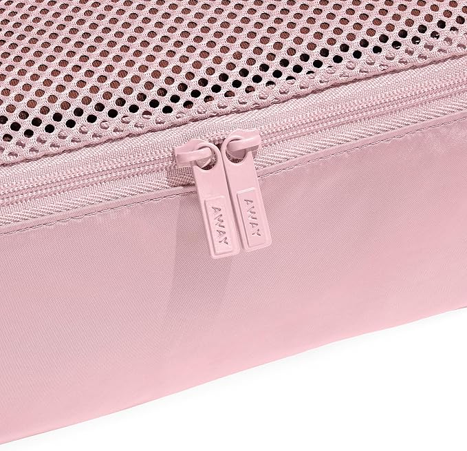 Away Insider Packing Cubes Set of 4, Lightweight Travel Luggage Organizers | 4-Piece Packing Cube Set for Suitcases, Carry-On Bags & Luggage, Lightweight Travel Organizers for Packing, Blush Pink - Image 4