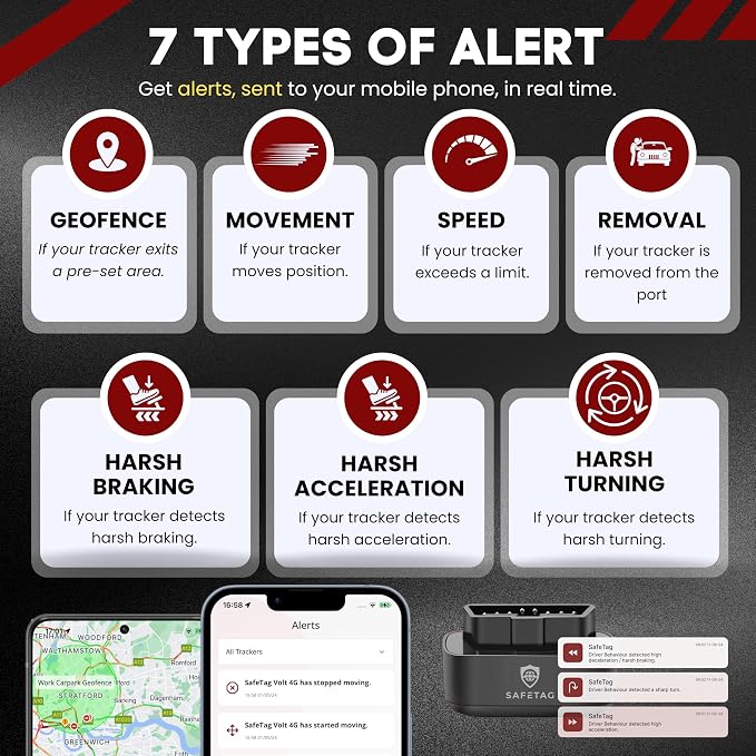 Plug - 4G LTE Car GPS Tracker, Vehicle Location Every 10-30 Seconds, Multiple GeoFences, Route Playback, Monitor Speed, Driving Behaviour, No Activation Fees, Cancel Anytime, 7 Day Free Trial - Image 5